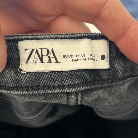 Women’s jeans. Size 6. Zara, charcoal black. - Picture 6 of 6